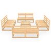 vidaXL 9-tlg. Garten-Lounge-Set Massivholz Kiefer