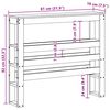 vidaXL Kopfteil mit Ablagen 75 cm Massivholz Kiefer