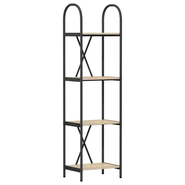 vidaXL B&uuml;cherregal Sonoma-Eiche 40 x 30 x 146 cm Holzwerkstoff