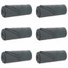 vidaXL Wohndecken 6 pcs Dunkelgrau 350 x 270 cm Fleece