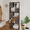 vidaXL B&uuml;cherregal Raumteiler Hochglanz-Grau 60x24x155 cm