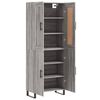 vidaXL Highboard Grau Sonoma 69,5x34x180 cm Holzwerkstoff