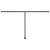 vidaXL Standmarkise Manuell Einziehbar 450x350 cm Gelb/Wei&szlig;