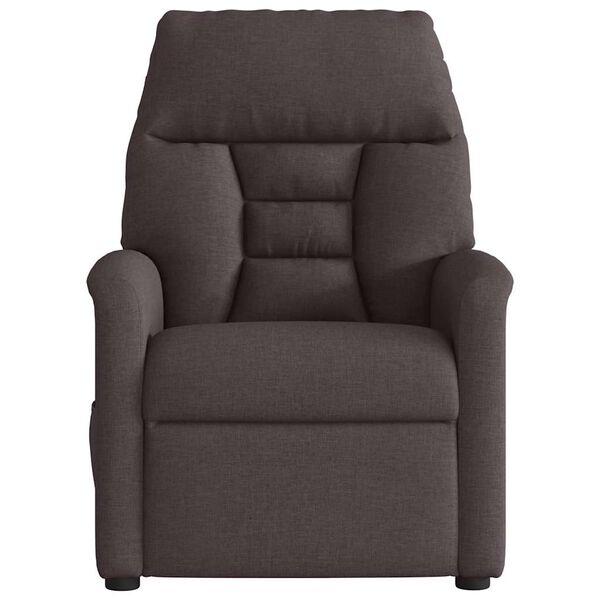 vidaXL Massagesessel Elektrisch Dunkelbraun Stoff