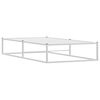vidaXL Bettgestell ohne Matratze Wei&szlig; 100x200 cm Metall