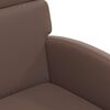 vidaXL Esszimmerst&uuml;hle mit Rollen 2 pcs Braun 58 x 65 x 98 cm
