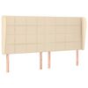 vidaXL Kopfteil mit Ohren Creme 163x23x118/128 cm Stoff