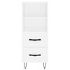 vidaXL Sideboard Wei&szlig; 34,5x34x90 cm Holzwerkstoff