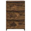 vidaXL Nachttische 2 Stk. R&auml;uchereiche 40x35x62,5 cm Holzwerkstoff