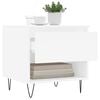 vidaXL Couchtische 2 Stk. Wei&szlig; 50x46x50 cm Holzwerkstoff