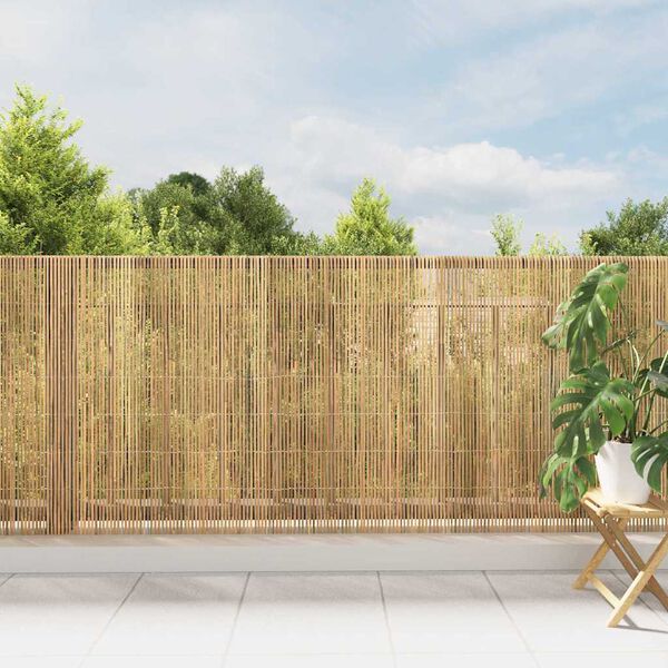 vidaXL Bambuszaun Natur 400 x 125 cm Bambus
