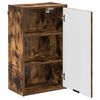 vidaXL Badezimmerschrank mit T&uuml;r Ger&auml;ucherte Eiche 39 x 23,5 x 65 cm