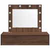 vidaXL Schminktisch mit Schubladen Braun 83 x 40 x 70 cm Holzwerkstoff