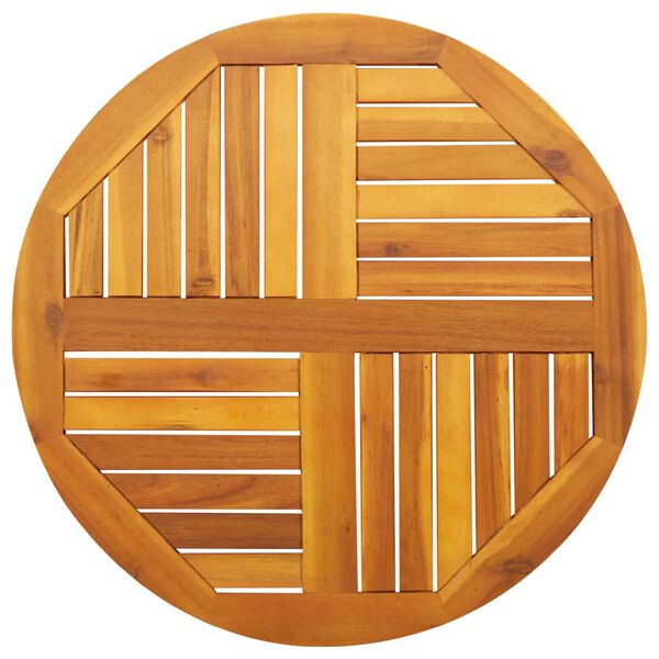 vidaXL Tischplatte Ø70x2 cm Rund Massivholz Akazie