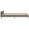 vidaXL Bettgestell ohne Matratze Dunkelgrau 120x190 cm Stoff
