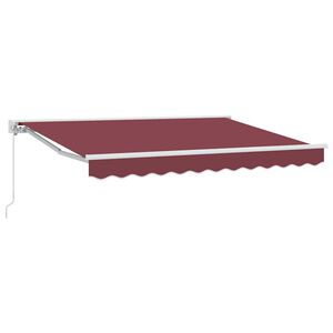 vidaXL Markisenrahmen Bordeauxrot 300 x 200 cm