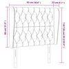 vidaXL Kopfteil mit Ohren Dunkelgr&uuml;n 93x23x118/128 cm Samt