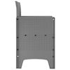 vidaXL Gartenstuhl 2 pcs Hellgrau 53 x 49 x 85 cm Polypropylen