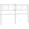 vidaXL Kopfteil Metall Wei&szlig; 135 cm