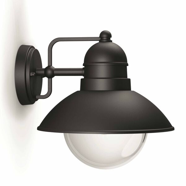 Philips myGarden Wandleuchte Hoverfly 1x60 W Schwarz 1723730PN