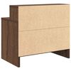 vidaXL Nachttisch mit Schublade Braun Eichen-Optik 51x31x47 cm