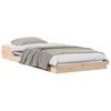 vidaXL Bettrahmen Natur 75 x 190 cm Massives Kiefernholz