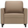 vidaXL Sessel Cappuccino-Braun 60 cm Kunstleder