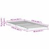 vidaXL Bodenbettgestell Wei&szlig; 80 x 210 cm Massivholz Kiefer