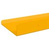 vidaXL Schwebendes Regal 2 pcs Senfgelb 80 x 9 x 2,5 cm Stahl