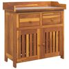 vidaXL Garten-Schrank Natur 78 x 36,5 x 78 cm Massivholz Akazie