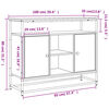 vidaXL Sideboard Braun Eichen-Optik 100x35x80 cm Holzwerkstoff