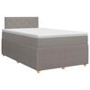 vidaXL Boxspringbett mit Matratze Taupe 120 x 190 cm Stoff