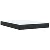 vidaXL Boxspringbett mit Matratze Schwarz 140x190 cm Samt