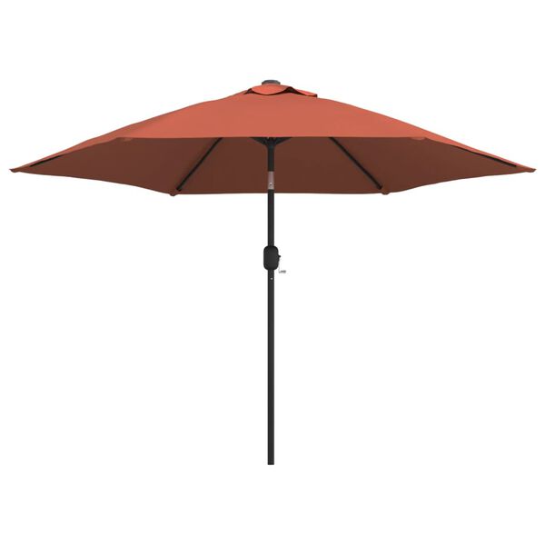vidaXL Sonnenschirm mit Metall-Mast 300 cm Terrakotta
