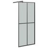 vidaXL Duschwand f&uuml;r Walk-in Dusche 90x195 cm Dunkles Sicherheitsglas