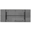 vidaXL Garten Essgruppe 7 pcs Grau Poly-Rattan
