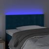 vidaXL LED Kopfteil Dunkelblau 80x5x78/88 cm Samt