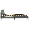 vidaXL Bettgestell "Dover" Dunkelgrau 160x200 cm Stoff
