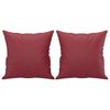 vidaXL 2-Sitzer-Sofa mit Zierkissen Weinrot 120 cm Kunstleder