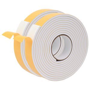 vidaXL Selbstklebendes Schaumstoffband 2 pcs Wei&szlig; 40mm x 5m CR-Schaum