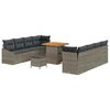 vidaXL Garten-Sofa-Set 11 stk. 10-Sitzanzahl Grau