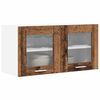 vidaXL H&auml;ngeschrank Altes Holz und Wei&szlig; 80 x 31 x 40 cm Holzwerkstoff