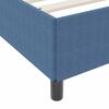 vidaXL Bettrahmen mit Matratze Blau 140 x 200 cm Stoff