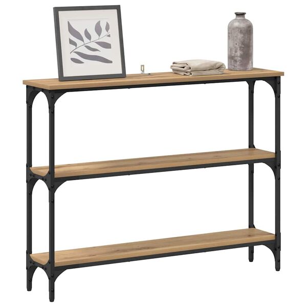 vidaXL Konsolentisch Artisan-Eiche 100 x 22,5 x 75 cm Holzwerkstoff