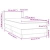 vidaXL Boxspringbett mit Matratze Dunkelgr&uuml;n 80x210 cm Samt