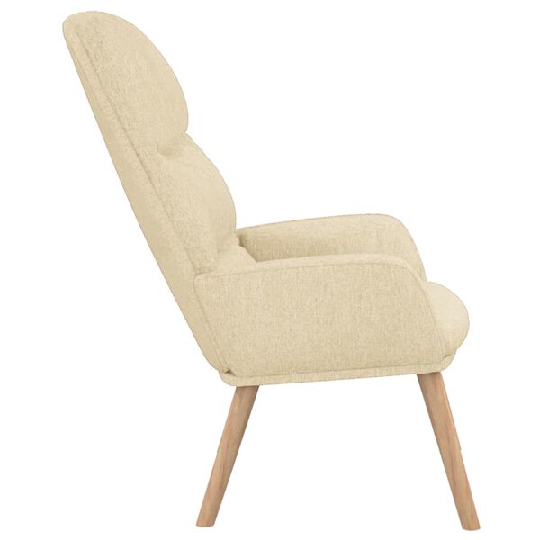 vidaXL Relaxsessel Creme Stoff