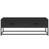 vidaXL Couchtisch Schwarz 100x50x35 cm Holzwerkstoff und Metall