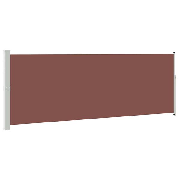 vidaXL Ausziehbare Seitenmarkise 160x500 cm Braun
