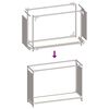 vidaXL Brennholzregal Anthrazit 90x28x65 cm Kaltgewalzter Stahl