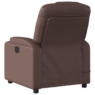 vidaXL Massagesessel Braun Kunstleder